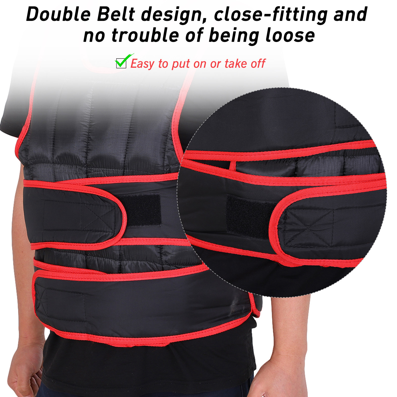 Weight Vest Adjustable Exerice Workout w/ 36 Weights Padding Black eBay